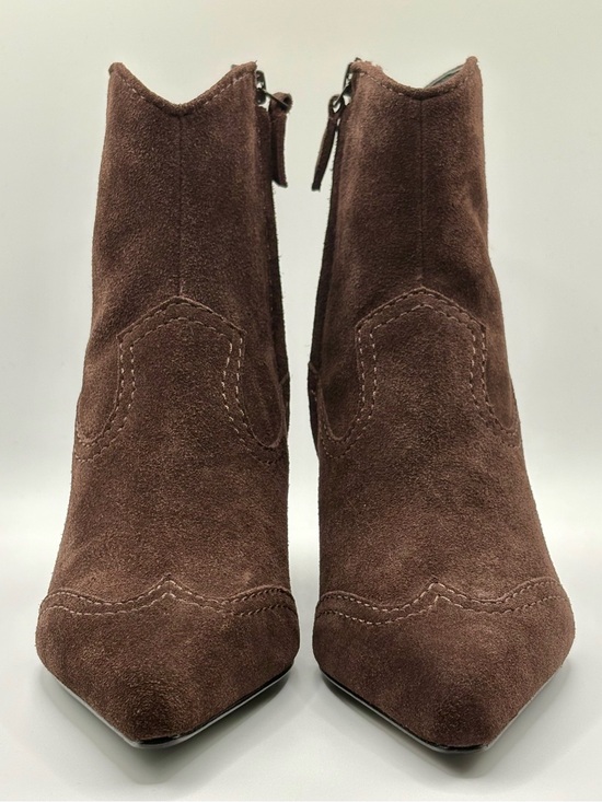 Simkhai Shoes - Simkhai Shadow Western Suede Ankle Boots Cacao 6